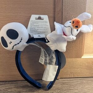 Disney  Nightmare Before Christmas Blue and White Headband Plush